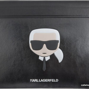 Чехол CG Mobile Karl Lagerfeld Ikonik Karl KLCS14KHBK 13/14" (черный) цена