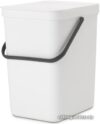 Мусорное ведро Brabantia Sort & Go 25 л (белый) цена
