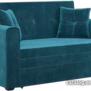 Диван Мебель-АРС Санта (бархат сине-зеленый Star Velvet 43 Black Green) цена