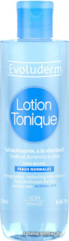 Evoluderm Тоник для лица освежающий Toning Lotion для нормальной кожи (250 мл) цена