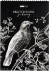 Блокнот ArtSpace Black line. Bird SkА420_38360 (20 л) цена