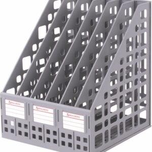 Лоток для бумаг BRAUBERG Maxi Plus 237016 (серый) цена