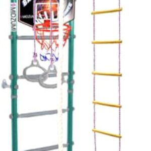 Детский спортивный комплекс Midzumi Niji Kabe Basketball Shield с матом №4 (ментоловый сорбет) цена