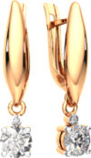 Серьги из розового золота 3101429.14K.R 21век