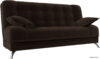 Диван Лига диванов Анна 28067 (микровельвет коричневый) цена