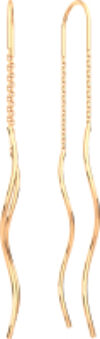 Серьги из розового золота 390067.14K.R 21век