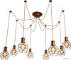 Подвесная люстра Escada Boston 1129/8S E27*60W Bronze цена