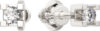 Серьги из белого золота 3D00106.14K.W 21век
