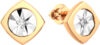 Серьги из комбинированного золота 3D00215.14K.B.ZZ 21век