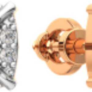 Серьги из комбинированного золота 3D00230.14K.B 21век