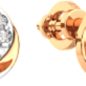 Серьги из комбинированного золота 3D00234.14K.B.ZZ 21век