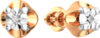 Серьги из комбинированного золота 3D00340.14K.B.ZZ 21век