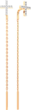 Серьги из розового золота 3D00362.14K.R 21век