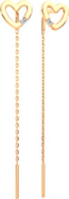 Серьги из розового золота 3D00373.14K.R.ZZ 21век
