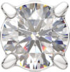 Моносерьга из белого золота 3D00389.14K.W 21век