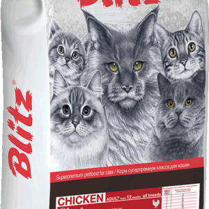 Сухой корм для кошек Blitz Classic Chicken Adult All Breeds (с курицей) 10 кг цена