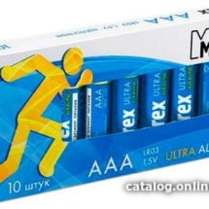 Батарейка Mirex Ultra Alkaline AAA 10 шт LR03-M10 цена