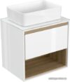 Cersanit Тумба под умывальник со столешницей Louna 60 SZ-LOU60-BL/WH цена