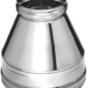 Переходник для дымохода 430/0.5мм Ф80x160 / f2616 21век