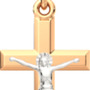 Крестик из комбинированного золота 430148.14K.B.REL 21век