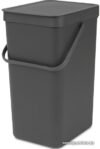 Мусорное ведро Brabantia Sort & Go 16 л (серый) цена