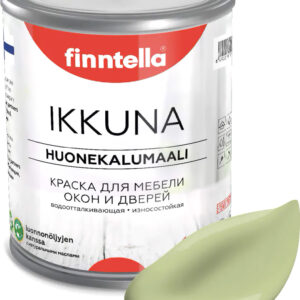 Краска Finntella Ikkuna Vihrea Tee F-34-1-3-FL033 2.7 л (пастельно-зеленый) цена