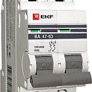 Выключатель автоматический ВА 47-63 2P 40А (C) 4.5kA PROxima / mcb4763-2-40C-pro 21век