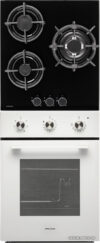 Комплект встраиваемой техники Krona Corrente 45 WH + Fiero 45 BL цена