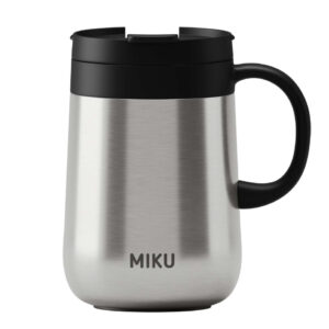 Термокружка MIKU с ручкой (хром)