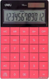 Калькулятор Deli 1589-1 (розовый) цена
