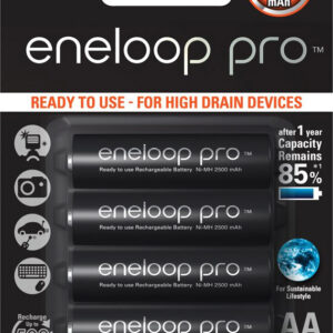 Аккумулятор Panasonic Eneloop Pro AA 2500mAh 4 шт. (BK-3HCDE/4BE) цена