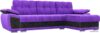 Угловой диван Лига диванов Нэстор 31525 (фиолетовый/черный) цена