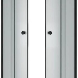 Душевой уголок Метакам Classic Black 80x80 ШПS_013569 (матовое стекло) цена
