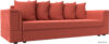 Диван Лига диванов Лига-005 117252 (микровельвет коралловый) цена