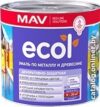 Эмаль MAV Ecol ПФ-115 0.8 кг (черный) цена