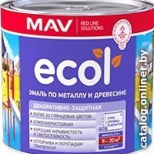 Эмаль MAV Ecol ПФ-115 0.8 кг (черный) цена