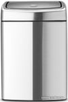 Мусорное ведро Brabantia Touch Bin 10 л (стальной с защитой от отпечатков) цена