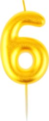 Свеча для торта Цифра 6 / MS_59310 21век