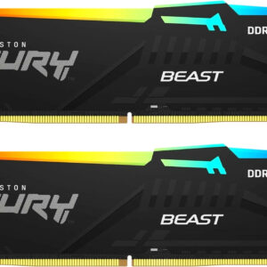 Оперативная память Kingston FURY Beast RGB 2x32ГБ DDR5 6000МГц KF560C40BBAK2-64 цена