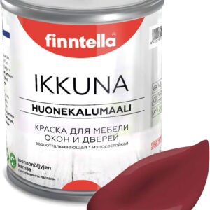 Краска Finntella Ikkuna Viininpu F-34-1-3-FL130 2.7 л (финский бордовый) цена