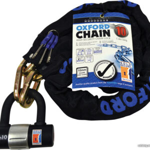 Цепной велосипедный замок Oxford Chain 10 Chain Lock & Mini Shackle LK144 цена