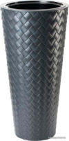 Вазон Form-Plastic Makata Slim FP-2850-014 (антрацит) цена