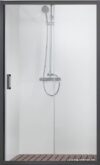 Душевая дверь Aquatek AQ ARI RA 12020BL 120x200 (черный/прозрачное стекло) цена