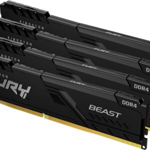 Оперативная память Kingston FURY Beast 4x32GB DDR4 PC4-25600 KF432C16BBK4/128 цена