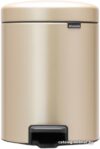 Мусорное ведро Brabantia Pedal Bin NewIcon 5 л (платиновый) цена