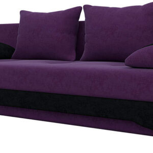 Диван Mebelico Ник-2 (фиолетовый/черный) [A-57799] цена