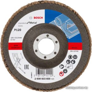 Шлифовальный круг Bosch X431 Standart for Metal 2608603656 цена