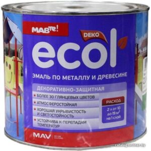 Эмаль Ecol ПФ-115 1л (светло-серый) цена