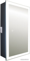 Silver Mirrors Шкаф с зеркалом Hamburg Black 462x762 LED-00002669 цена