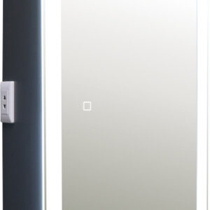Silver Mirrors Шкаф с зеркалом Hamburg Black 462x762 LED-00002669 цена